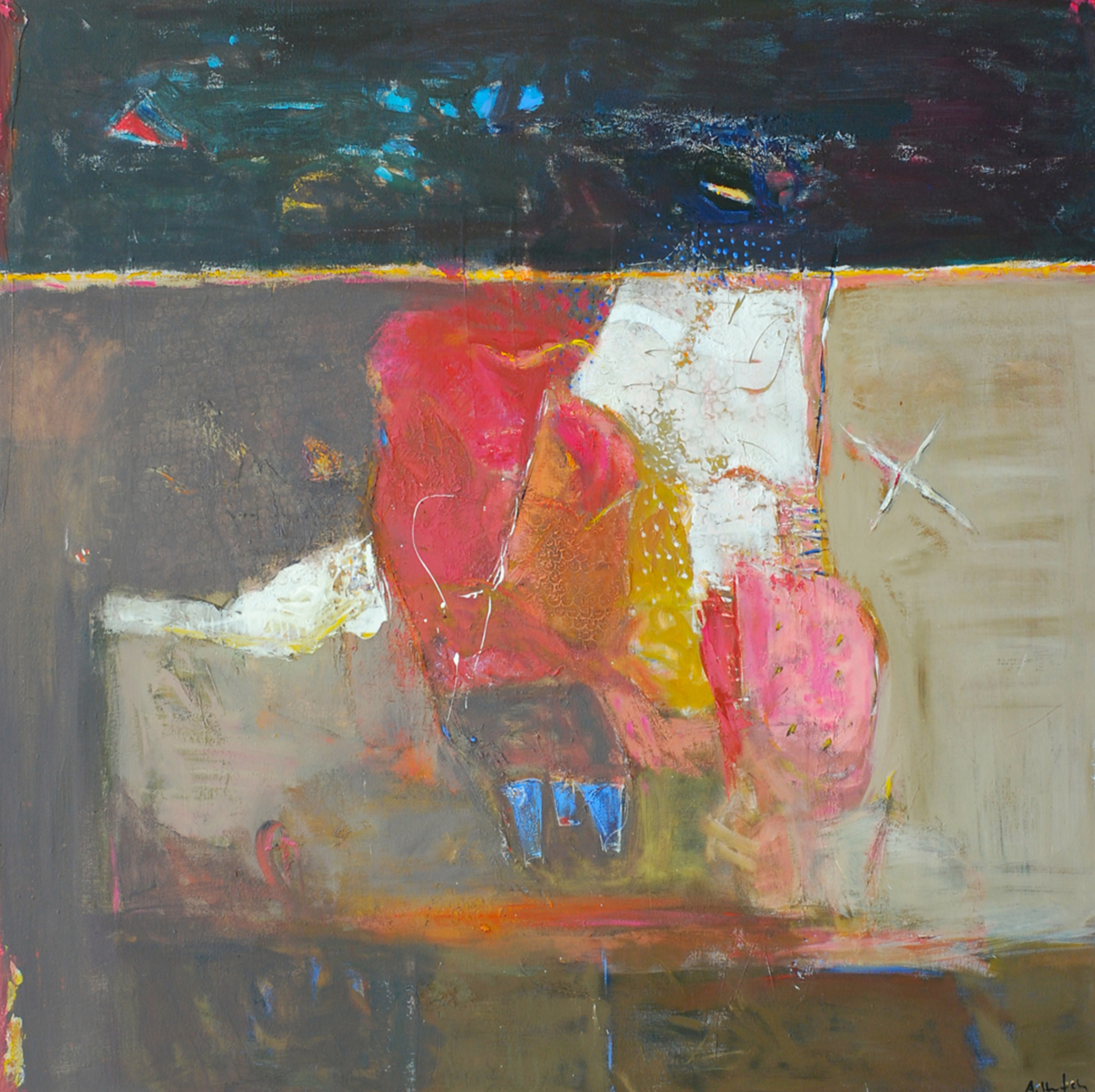 ACRYLIQUE SUR TOILE 100 X 100 CM